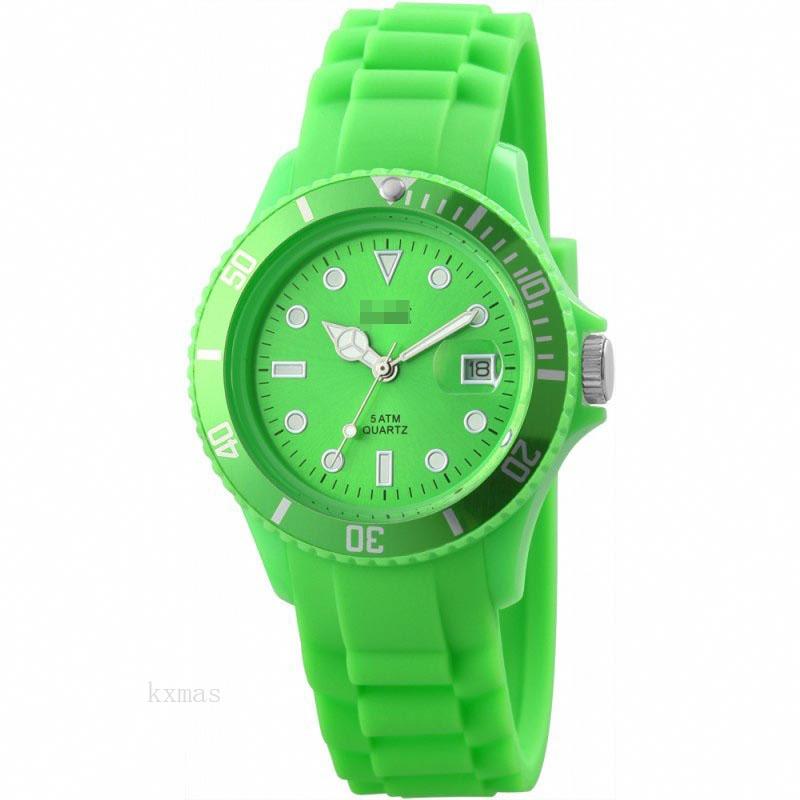 Wholesale Beautiful Silicone 18 mm Wristwatch Band 48-S5456-GR_K0006776