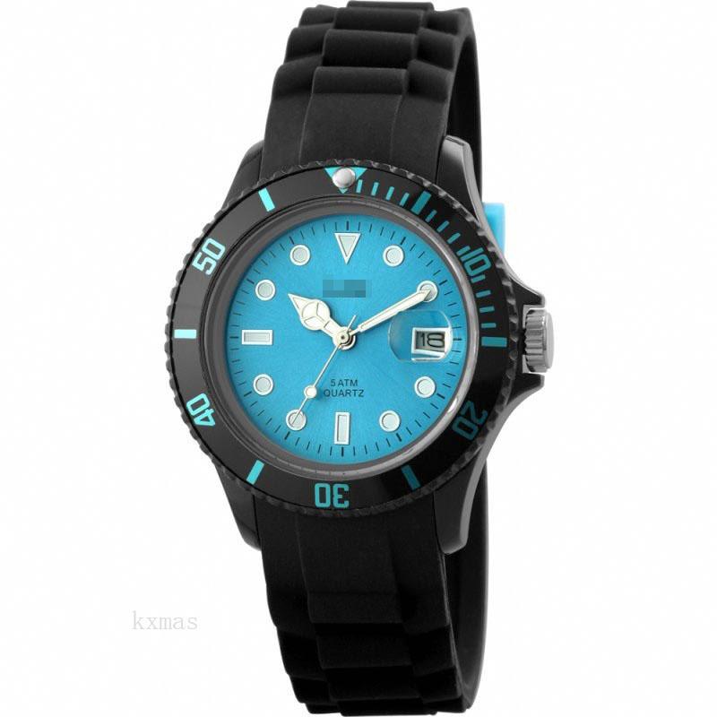 Wholesale Hot Designer Silicone 18 mm Watch Wristband 48-S5456BK-BL_K0006765