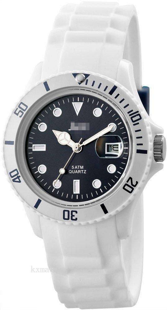 Unique Quality Silicone 20 mm Wristwatch Strap 48-S5457WH-DBL_K0006747