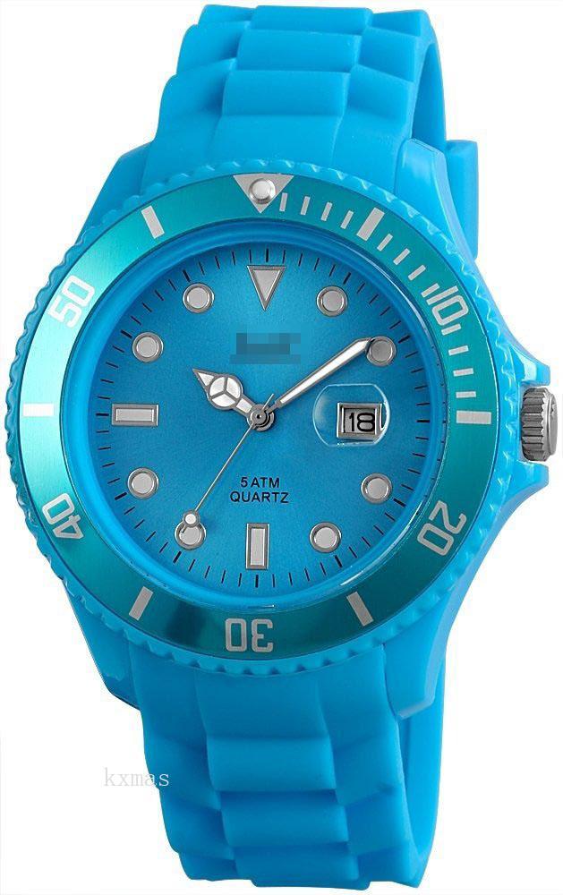 Unique Great Silicone 22 mm Watch Strap 48-S5458-BL_K0006745