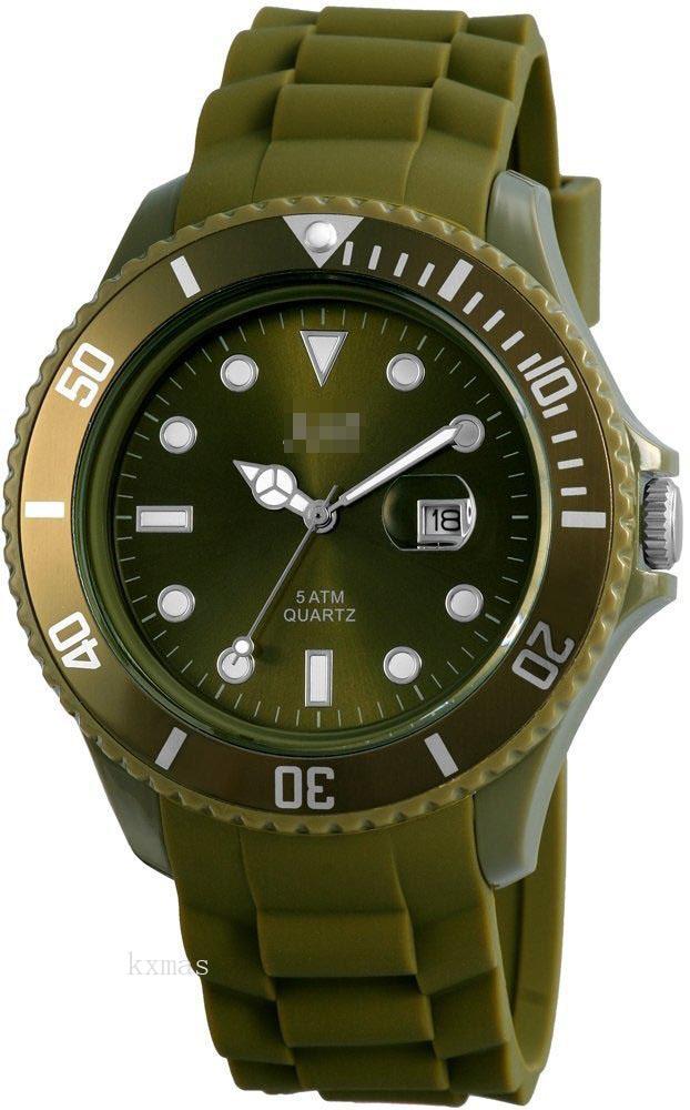 Unique Elegant Silicone 22 mm Watch Strap Replacement 48-S5458-DGR_K0006743