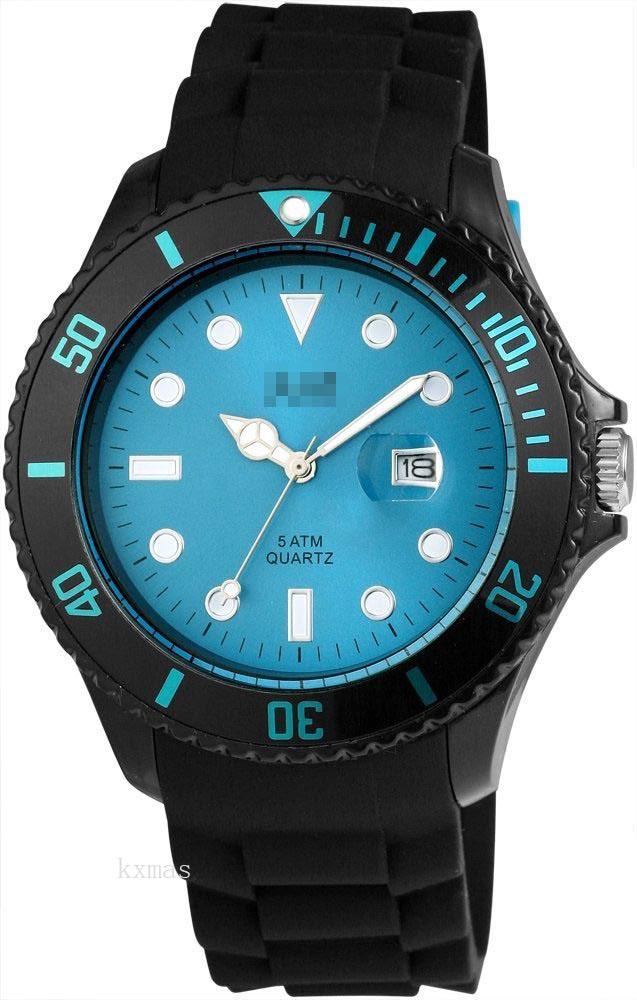 Unique Affordable Silicone 22 mm Watches Band 48-S5458BK-BL_K0006736
