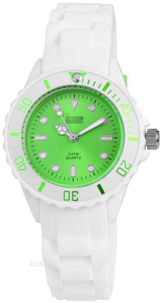 Quality Designer Silicone 16 mm Wristwatch Strap 48-S5459-WH_K0006721