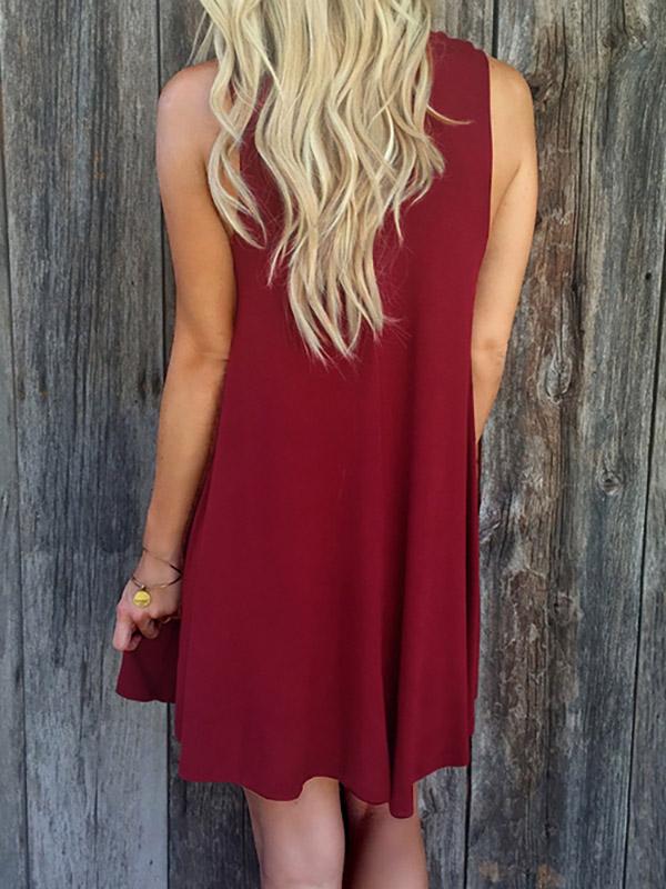 Womens Burgundy Mini Dresses