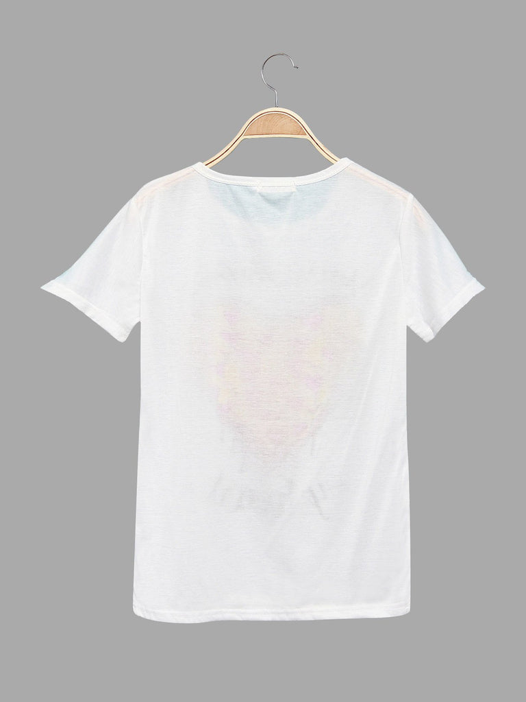 Womens White T-Shirts
