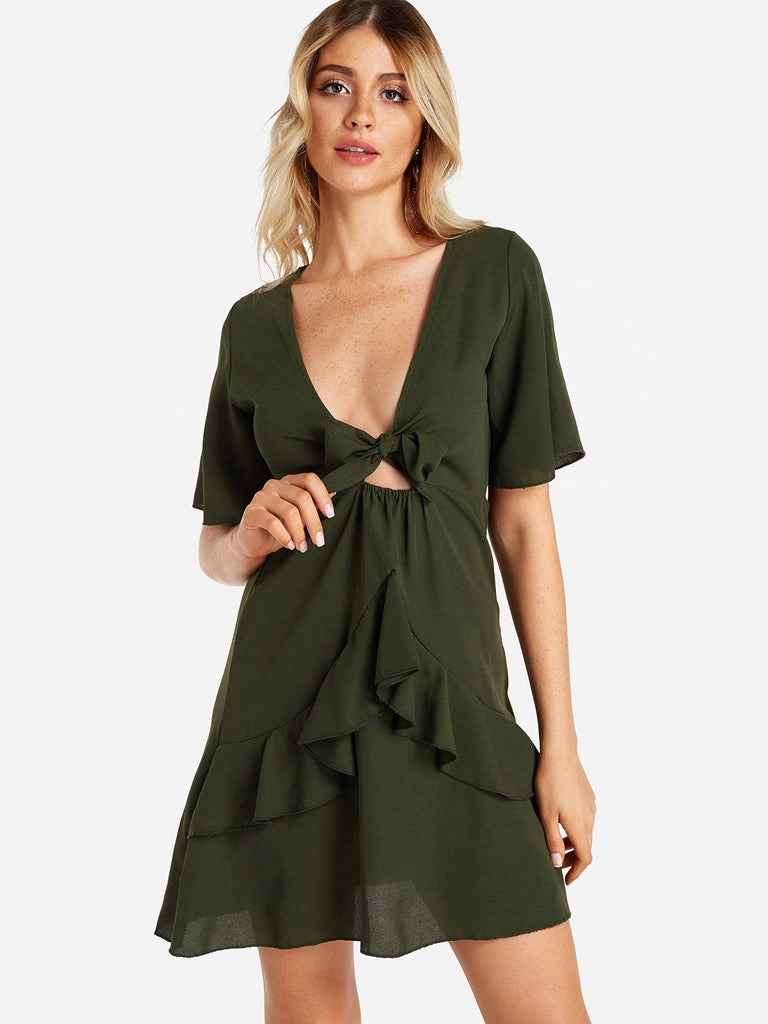 Ladies Green Sexy Dresses