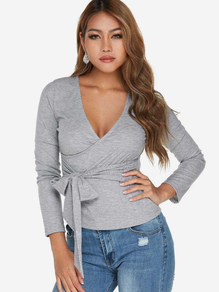 Ladies Deep V Neck Top