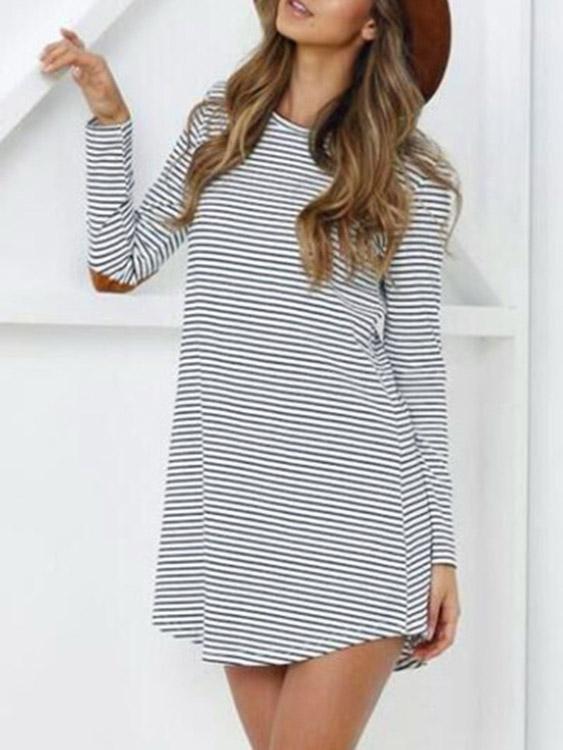 Ladies Striped Mini Dresses