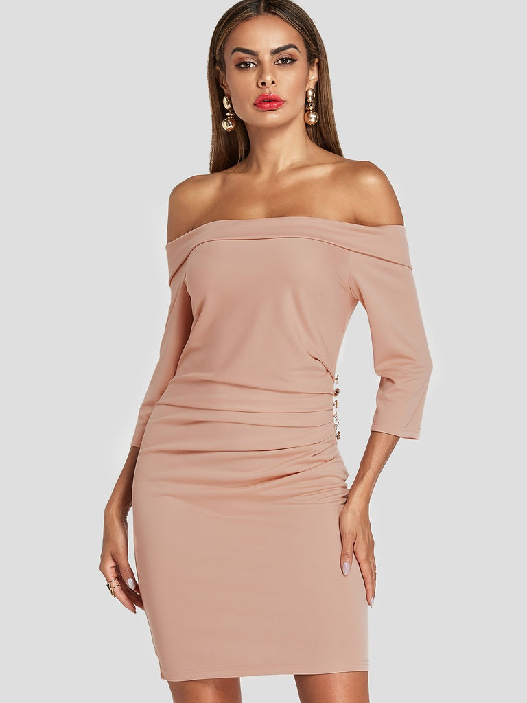 Ladies Pink Bodycon Dresses