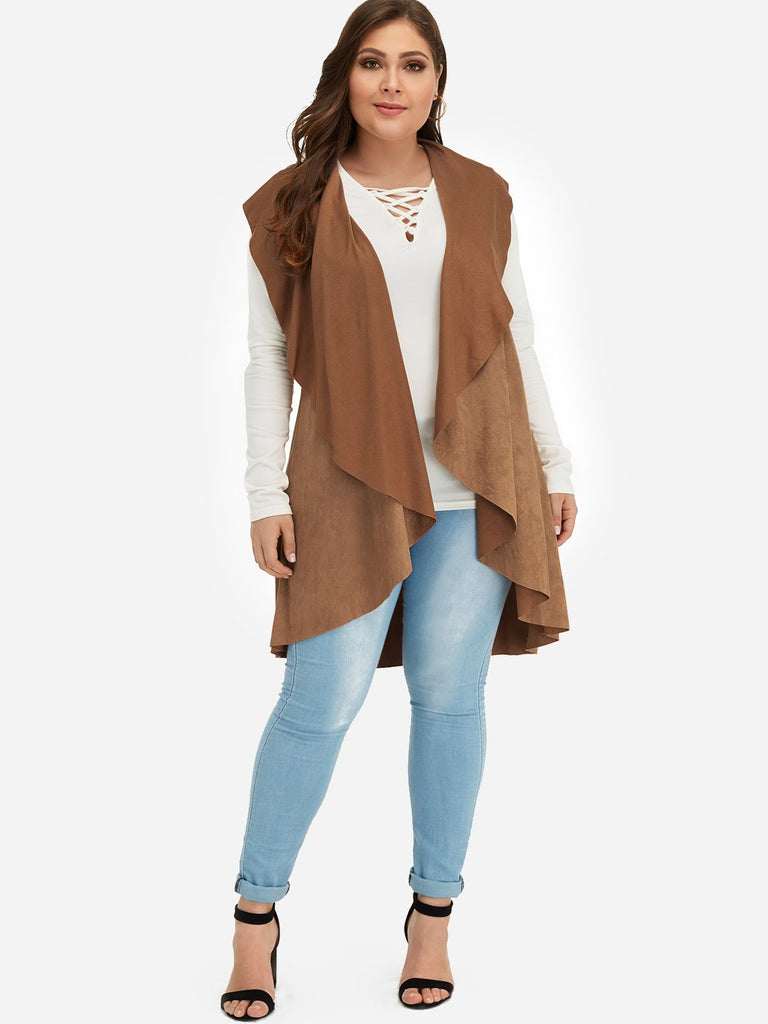 Womens Sleeveless Plus Size Coats & Jackets