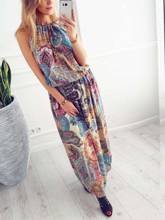 Ladies Sleeveless Maxi Dresses