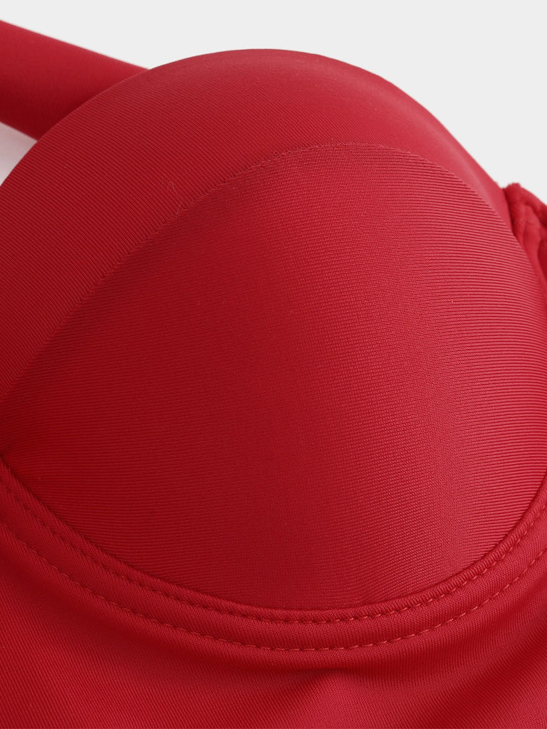 Ladies Red Bikinis