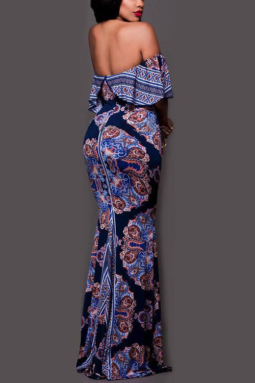 Womens Navy Maxi Dresses