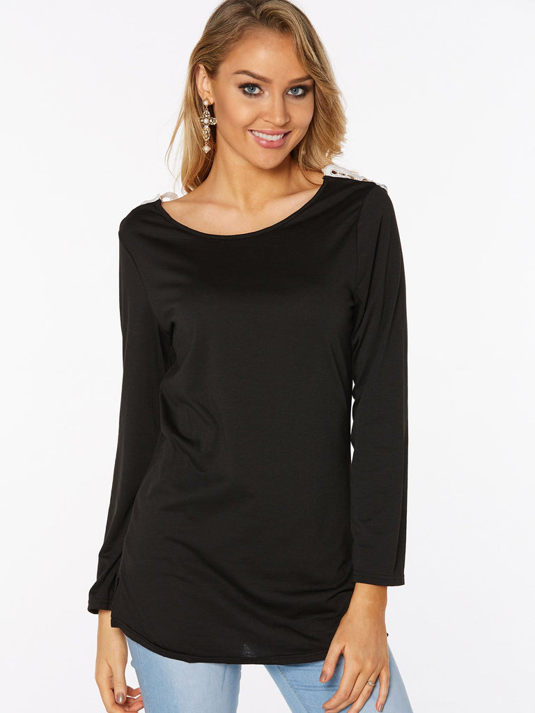 Womens Black T-Shirts
