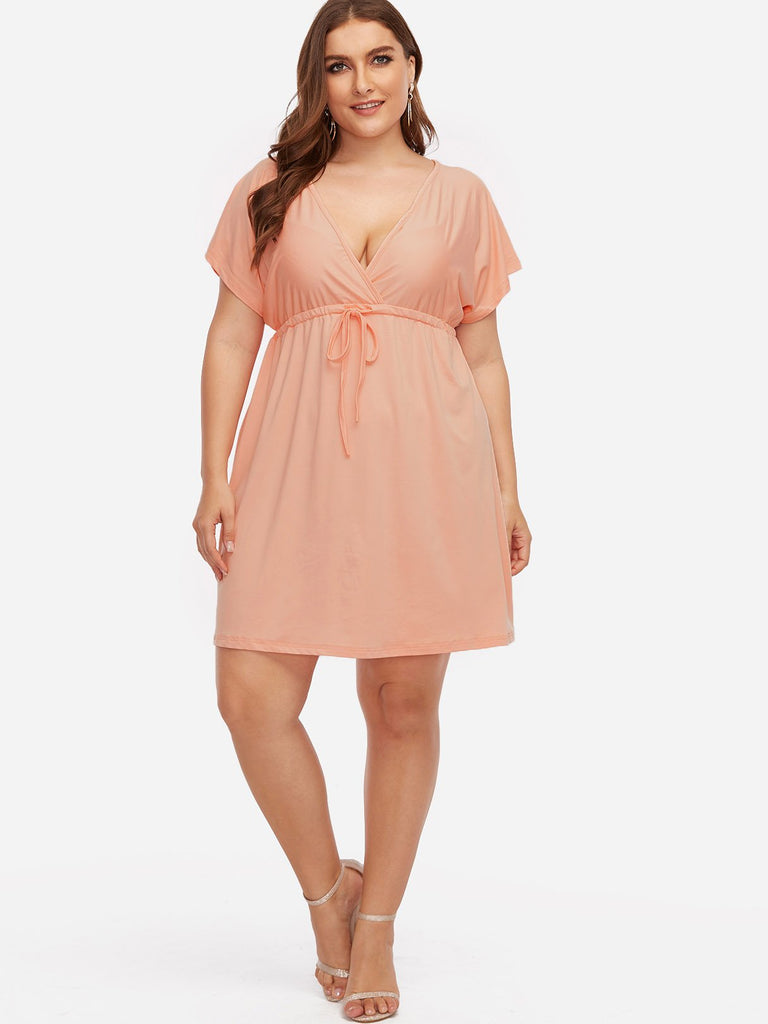 Womens Short Sleeve Plus Size Dresses