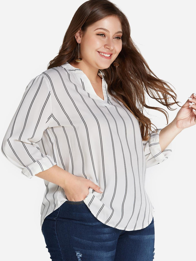 Womens White Plus Size Tops