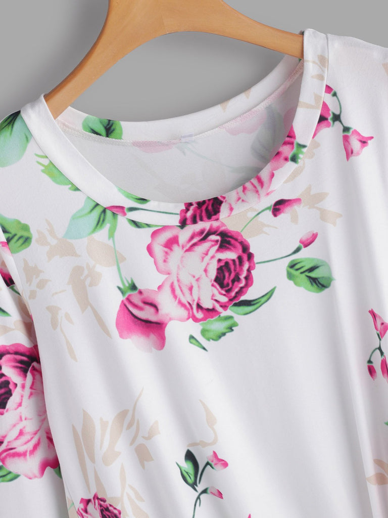 Womens Floral Print T-Shirts