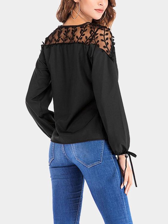 Womens Black Blouses