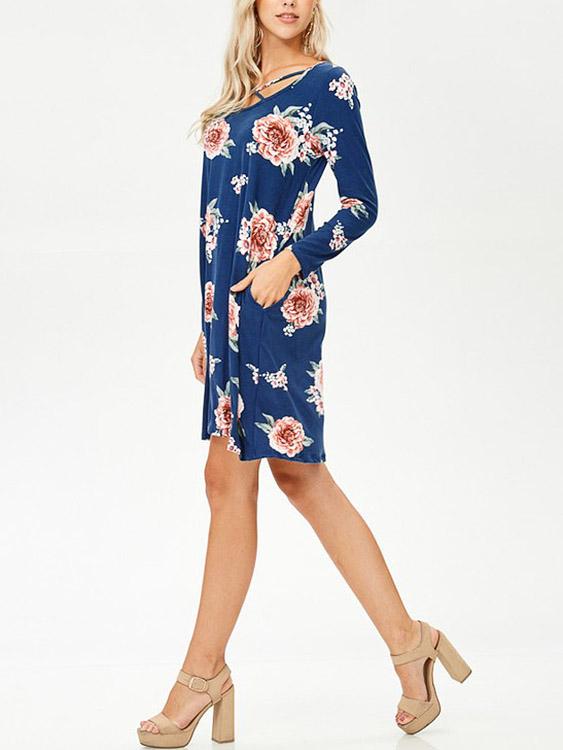 Ladies Blue Mini Dresses