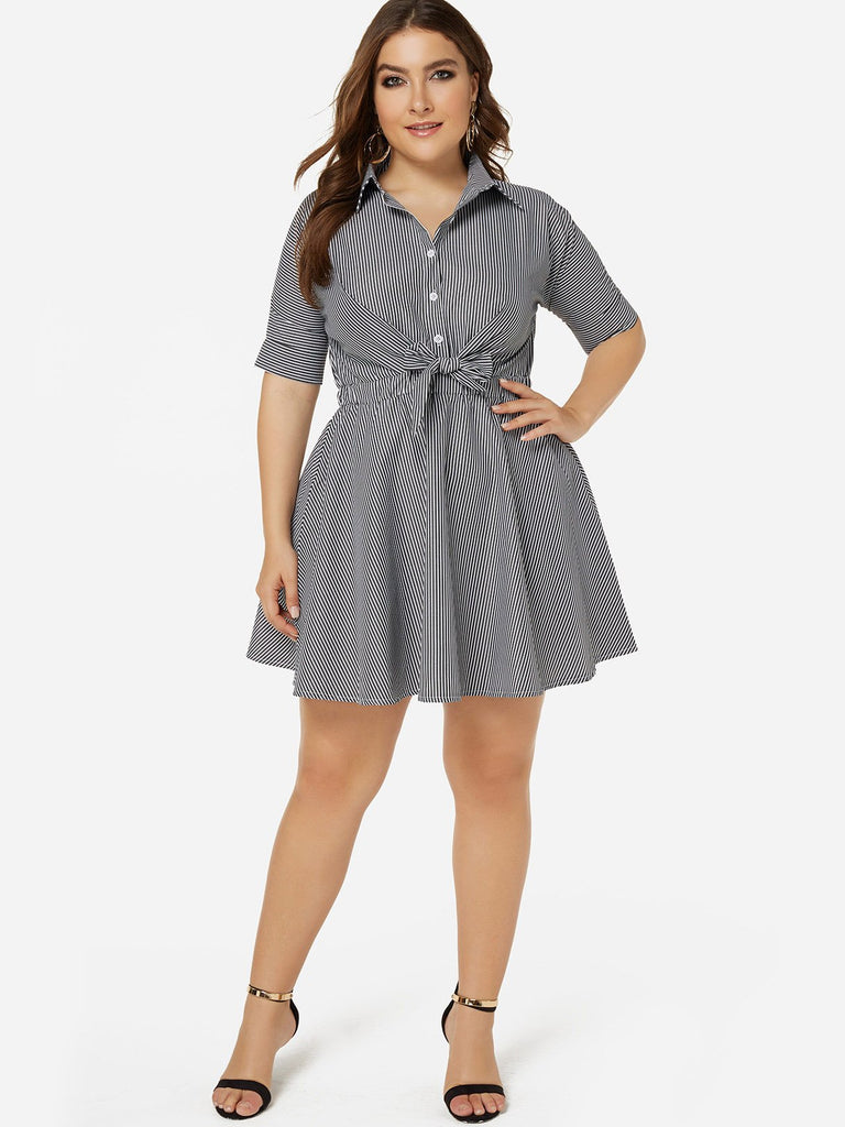 Womens Blue Plus Size Dresses