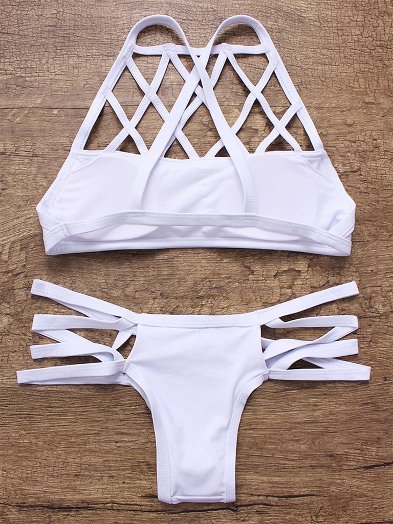 Womens White Bikinis