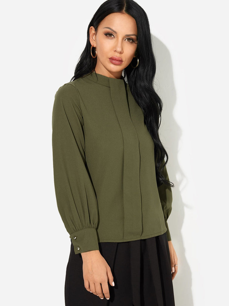 Ladies Army Green Blouses