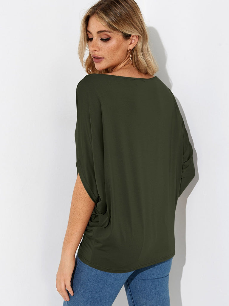 Womens Army Green T-Shirts