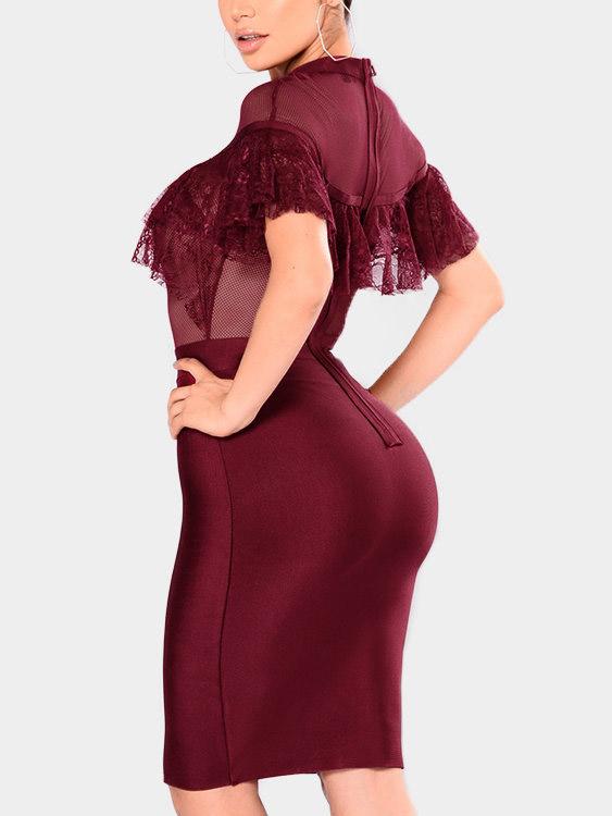 Womens Red Midi Dresses