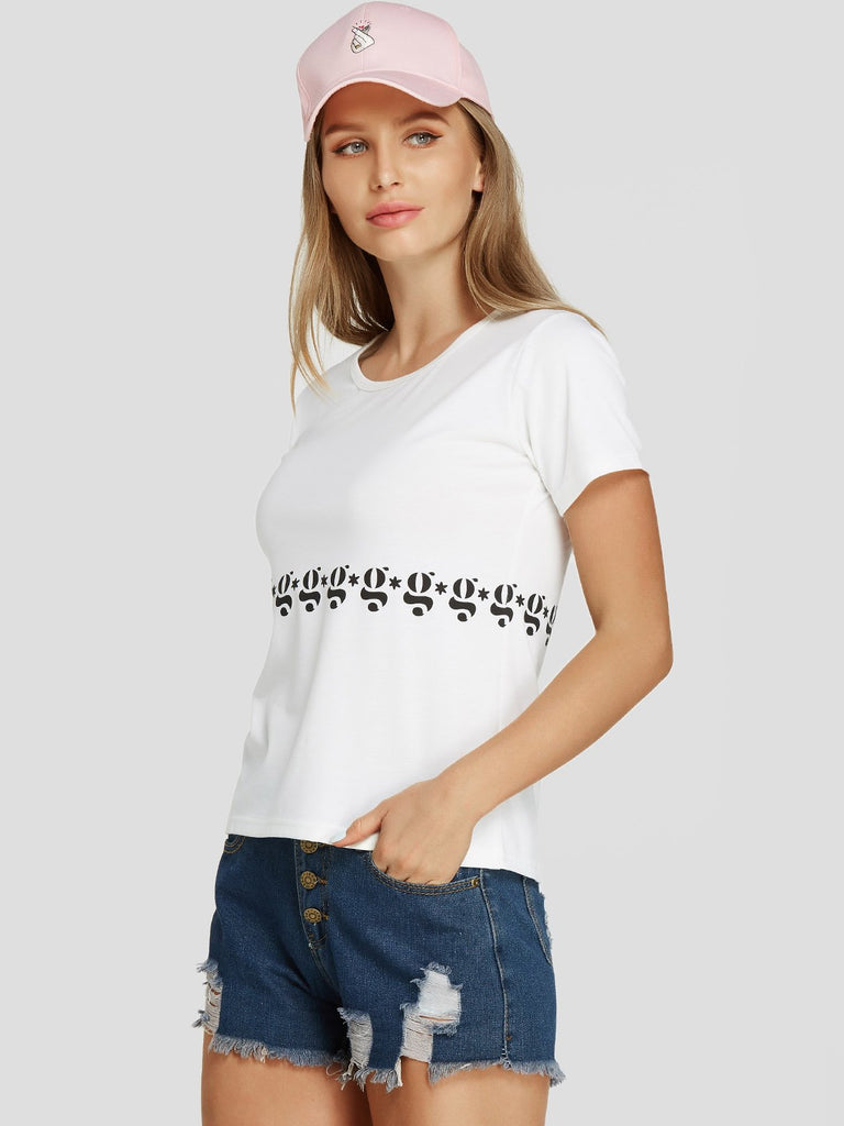 Ladies White T-Shirts