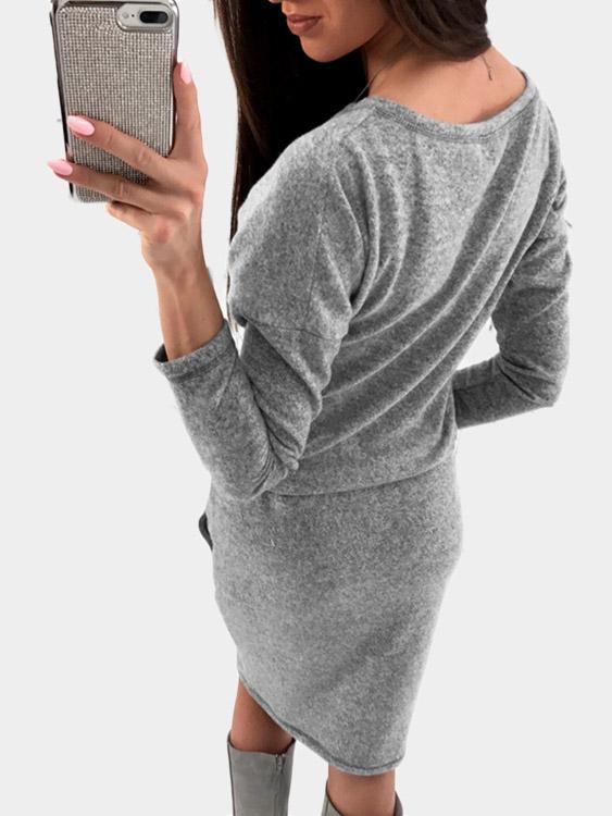Womens Grey Casual Dresses