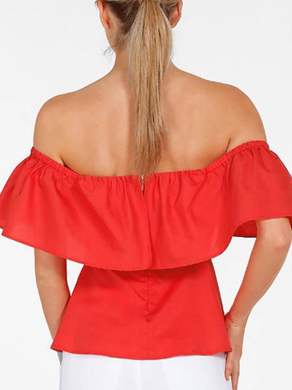 Womens Red Blouses