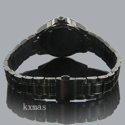 Wholesale Best Black-Ion-Plated-Stainless-Steel 16 mm Watch Band Replacement 5099_K0033155