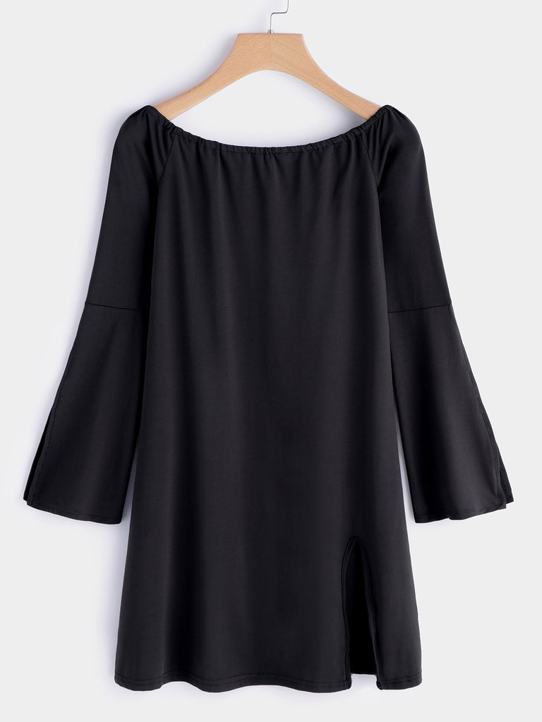 Womens Black Off The Shoulder Dresses