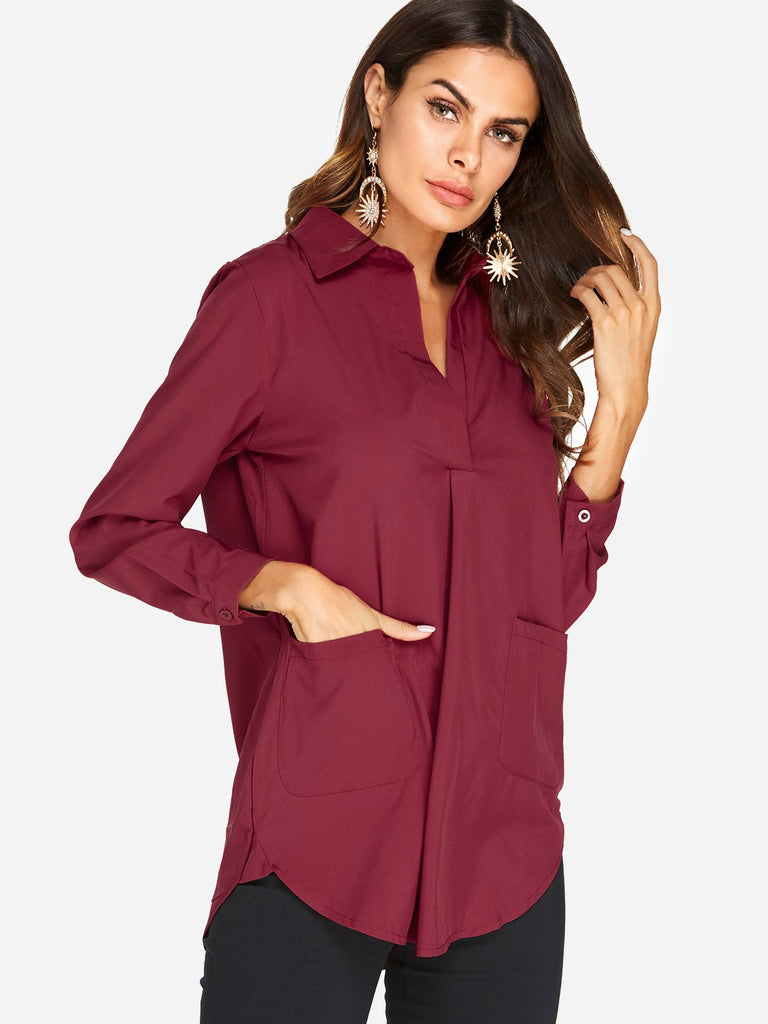 Ladies Burgundy T-Shirts