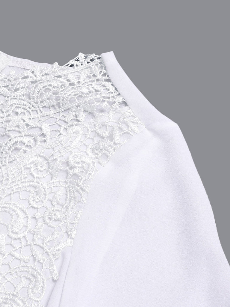 Ladies White Chiffon Dresses
