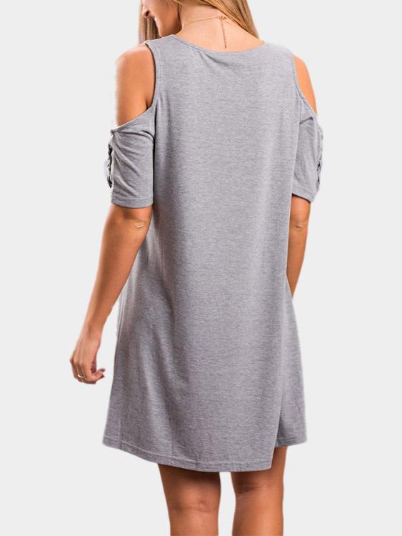 Womens Grey Mini Dresses