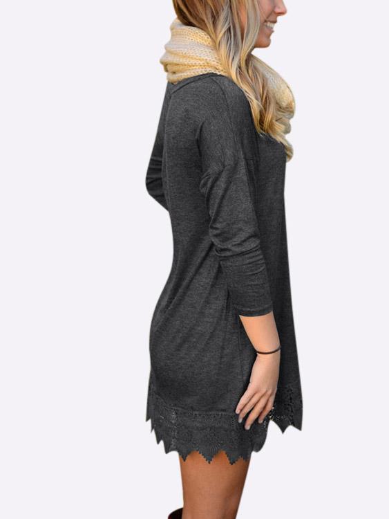 Ladies Dark Grey Mini Dresses