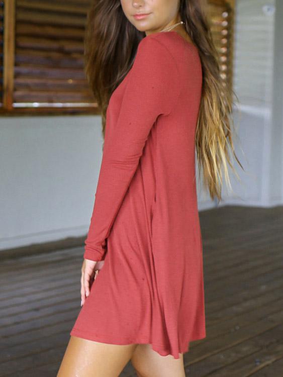 Ladies Pink Casual Dresses