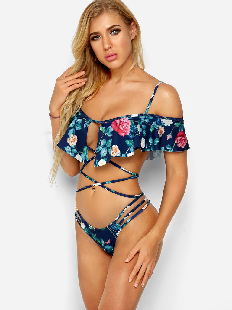 Ladies Short Sleeve Bikinis