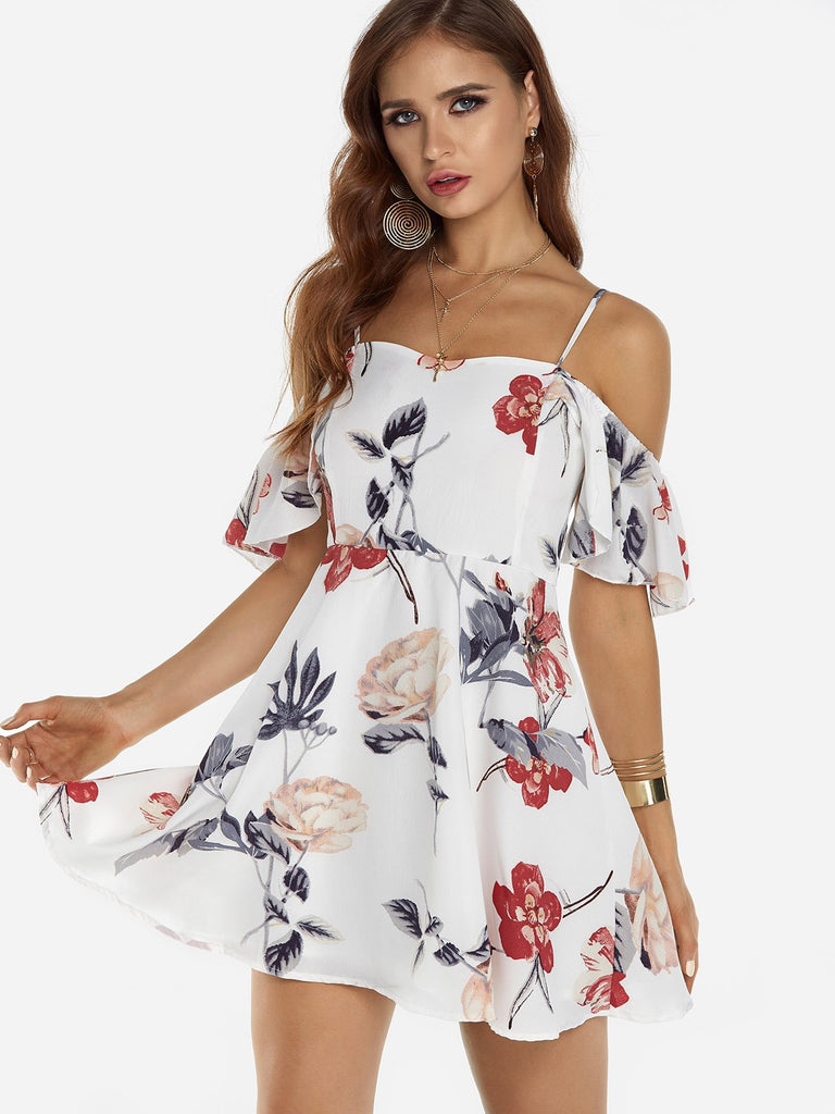 Ladies Floral Mini Dresses