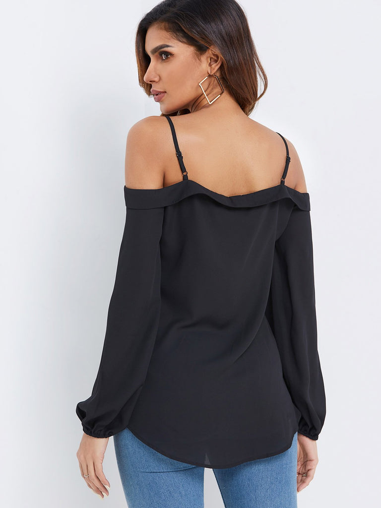 Womens Black Blouses