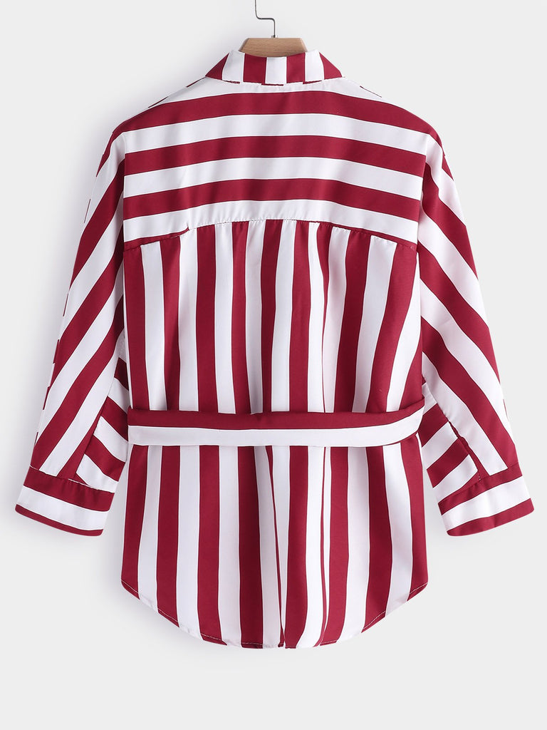 Womens Striped Plus Size Tops