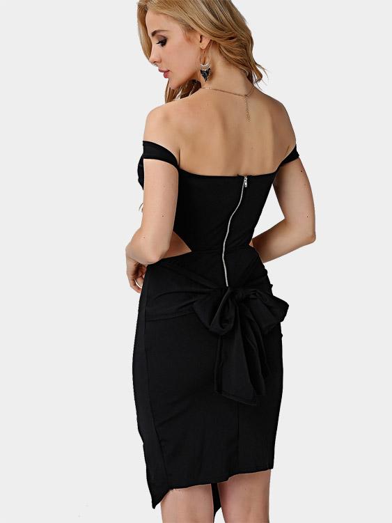 Womens Black Off The Shoulder Dresses