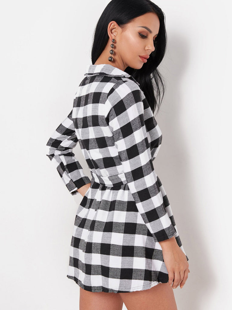 White Mini Shirt Dress