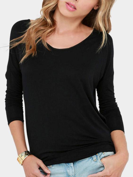 Womens Black T-Shirts