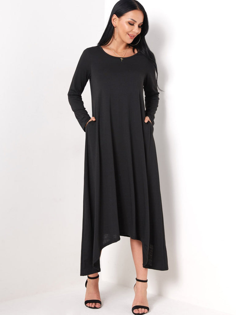 Ladies Long Sleeve Maxi Dress