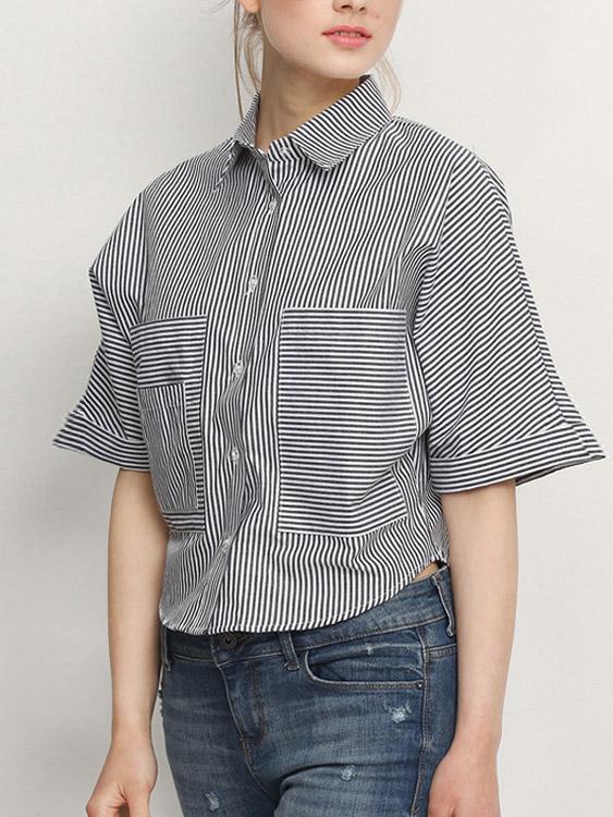 Ladies Short Sleeve Blouses