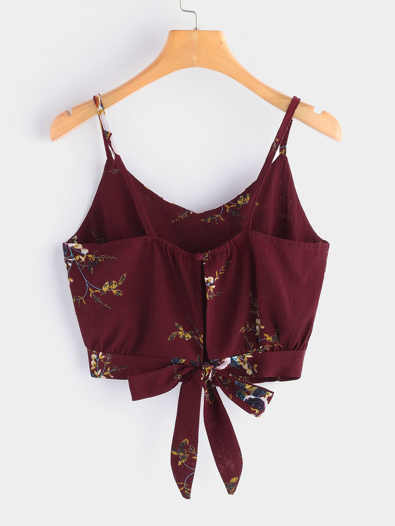 Womens Burgundy Camis