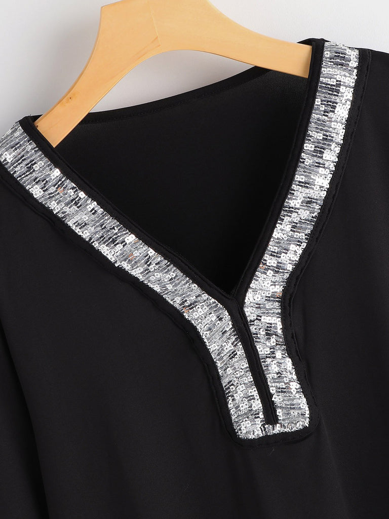 Ladies Black Plus Size Tops