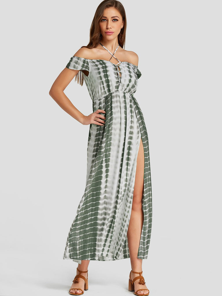 Womens Green Maxi Dresses